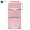 Worthbuy Thermal Lunch Box Stainless Steel Food Container