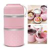 Worthbuy Thermal Lunch Box Stainless Steel Food Container