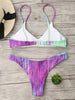 Tie Dye Spaghetti Strap Bikini Set