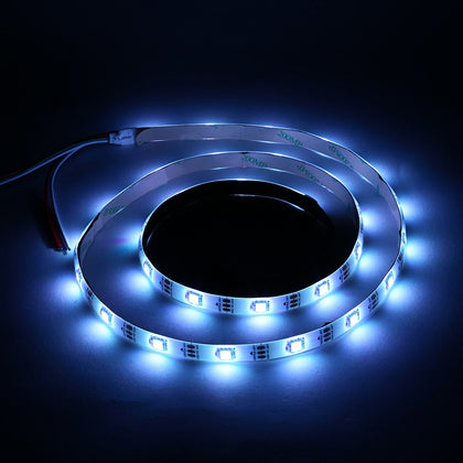1m 30 LEDs RGB Multicolor Dimmable Flat LED Strip Light