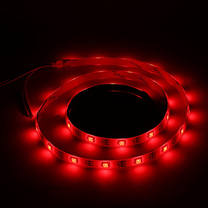 1m 30 LEDs RGB Multicolor Dimmable Flat LED Strip Light