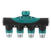 4 Way Hose Connector Garden Faucet Valve Splitter