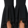 Tier Chiffon Flounce Flare Pants
