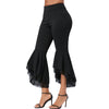 Tier Chiffon Flounce Flare Pants