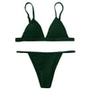 Spaghetti Strap High Cut Bikini Set