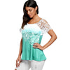 Floral Lace Trim T-shirt