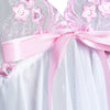 Plus Size Cami Mesh Embroidered Lingerie Dress