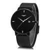 GUANQIN GS19054 Male Quartz Watch Calendar Artificial Diamond Scales Wristwatch for Men