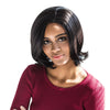AISIHAIR Women Charming Straight Medium Synthetic Curly Tail Black Wigs