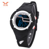 VILAM 08011 Digital Sports Watch LED Light Date Day Chronograph Display 5ATM Wristwatch