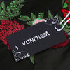 Trendy Round Collar 3/4 Sleeve Embroidery Women Blouse