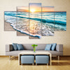 Sunset Beach Print Wall Art Split Canvas Paintings
