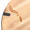 European Style Wooden Metal Non-ticking Quartz Wall Clock