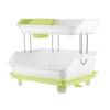 Double Layer Kitchen Dishes and Vegetable Draining Rack