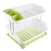Double Layer Kitchen Dishes and Vegetable Draining Rack