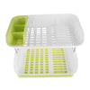 Double Layer Kitchen Dishes and Vegetable Draining Rack