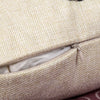 18" Christmas Xmas Linen Cushion Cover Throw Pillow Case Home Decor Festive UK