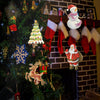 Excelvan Party Landscape Projection LED Lights 14 Switchable Slides Auto Rotating Garden Lamp Waterproof Sparkling Light for Christmas Halloween Wedding Birthday Wall Motion Decoration