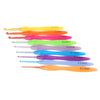 9pcs Plastic Handle Aluminum Crochet Hooks Set
