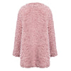 Stylish Turn-down Collar Long Sleeve Women Wool Overcoat