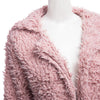 Stylish Turn-down Collar Long Sleeve Women Wool Overcoat