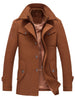 Epaulet Design Wool Blend Faux Twinset Jacket