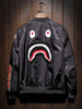 Zip Up Patch Bomber Jacket