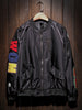 Zip Up Patch Bomber Jacket