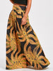 Belted Bohemian Maxi Skirt