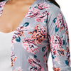 Drop Shoulder Floral Print Tunic Top
