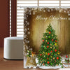 Christmas Snow Tree Waterproof Shower Curtain 180 x 180cm