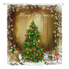Christmas Snow Tree Waterproof Shower Curtain 180 x 180cm