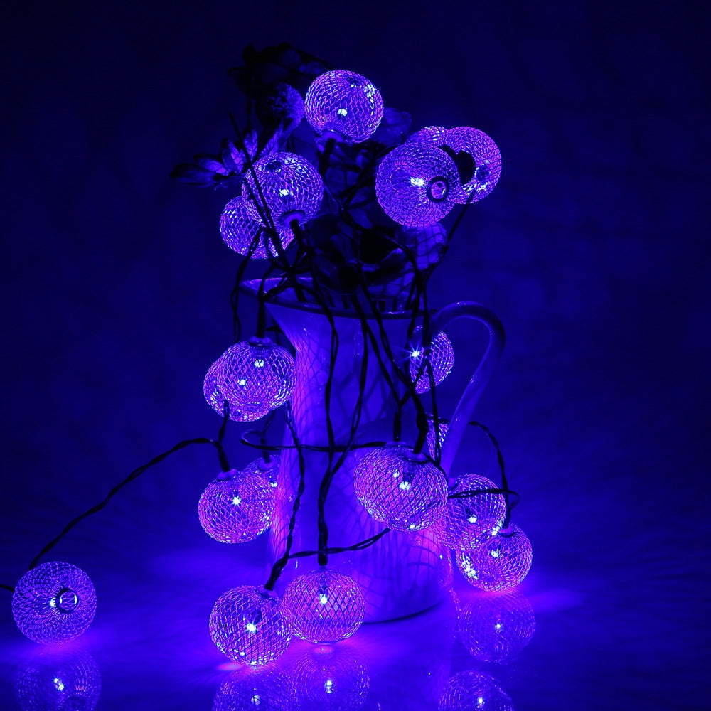 VCT - SLC - 034 20 LEDs Iron Lantern Solar String Light