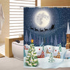 180 x 180cm Christmas Snowtree 3D Printing Shower Curtain