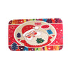3pcs Toilet Mat Bath Mat Santa Claus Pattern