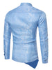 Brocade Paisley Asymmetrical Hem Shirt