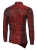Brocade Paisley Asymmetrical Hem Shirt