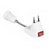E27 Flexible Lamp Holder Extension Adapter Bulb Socket Base
