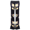 Stylish Mid Waist Floral Print Wide-leg Pocket Women Pants