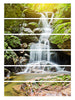 3D Waterfall Stone Stair Stickers Home Decor 7.1 x 39.4 inch 13pcs