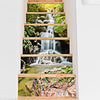 3D Waterfall Stone Stair Stickers Home Decor 7.1 x 39.4 inch 13pcs