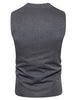 V Neck Edging Single Breasted Waistcoat