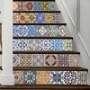 Tile Decals Mexican Traditional Stair Stickers 7.1 x 39.4 inch 6pcs