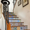 Tile Decals Mexican Traditional Stair Stickers 7.1 x 39.4 inch 6pcs