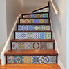 Tile Decals Mexican Traditional Stair Stickers 7.1 x 39.4 inch 6pcs