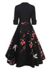 Blossom Printed Vintage Swing Dress