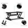 Height Adjustable Stand Up Desk Converter for Office Use