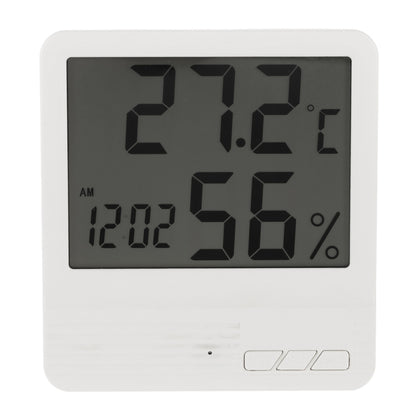 Indoor LCD Electronic Temperature Humidity Meter Clock