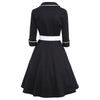 Vintage Striped Pin Up Skater Dress