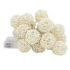 5m 40 LEDs Rattan Ball Fairy String Lights